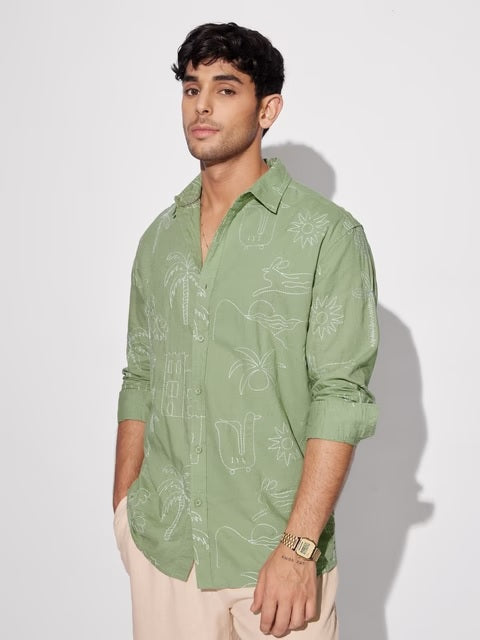 Bloom Summer Vibe Cotton Linen Shirts