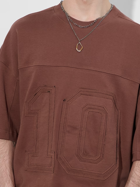 Varsity Rust Super Oversized T-Shirts