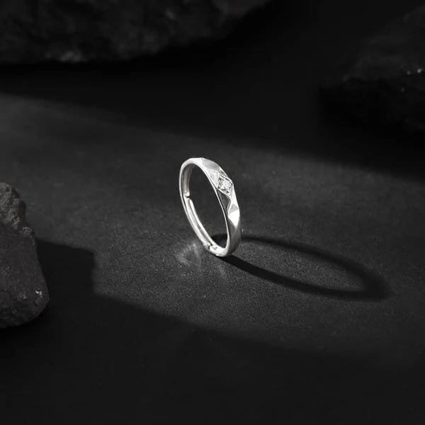 Silver Rugged Ring For Him