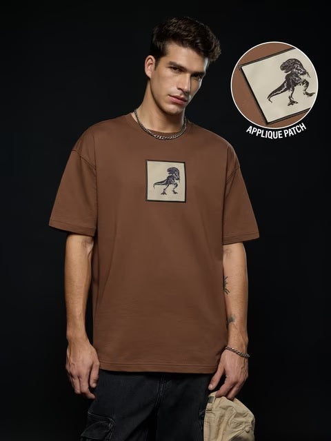 Jurassic World T-Rex Footprint Oversized T-Shirts