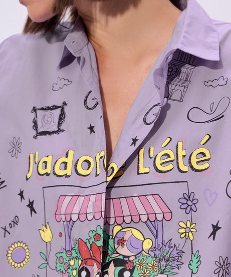 Powerpuff J'Adore Women Boyfriend Shirts