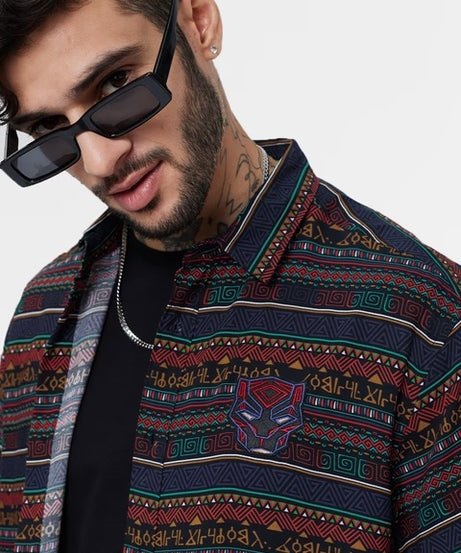 Black Panther Pattern Holiday Shirts