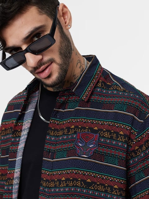 Black Panther Pattern Holiday Shirts