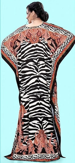 Women's Kaftan Dress Half Sleeve Beach Cover Up Printed caftan,Gift for her