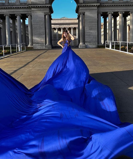 Santorini Flying Dress Long Flying Dress For Photoshoot