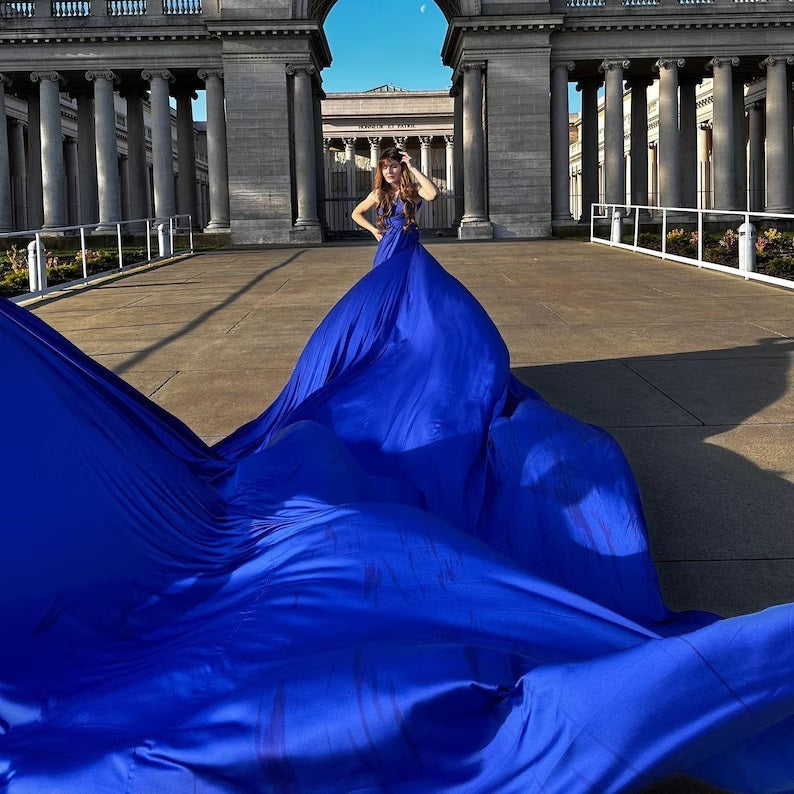 Santorini Flying Dress Long Flying Dress For Photoshoot
