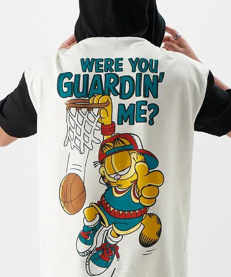 Garfield Guarding Me Hooded T-Shirts