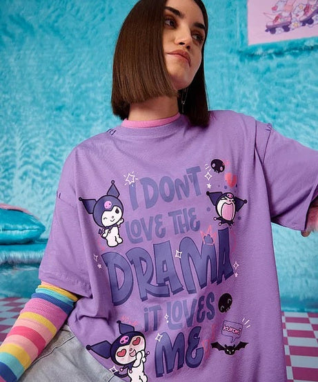 Hello Kitty Drama Queen Women Oversized T-Shirts