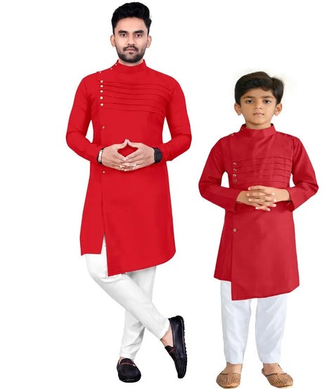 Traditional Wear Men's & Kid's Kurta Pajama Set