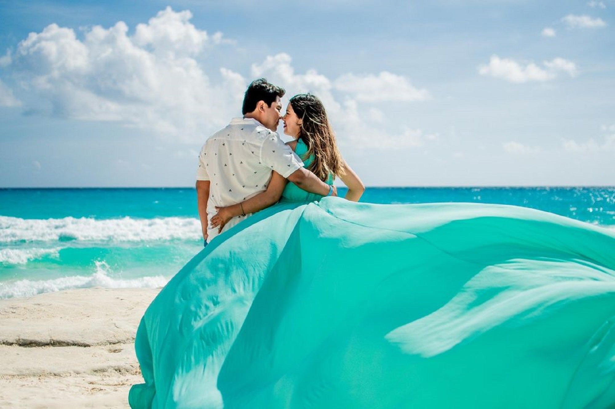 Satin Elegance for Pre Wedding Bliss