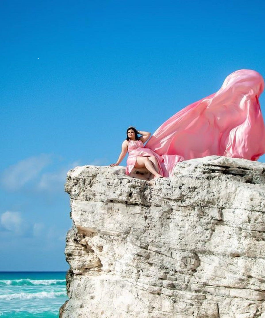 Long Train Dress | Photoshoot Dress | Flowy Dress