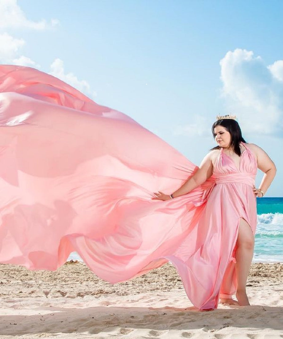 Long Train Dress | Photoshoot Dress | Flowy Dress