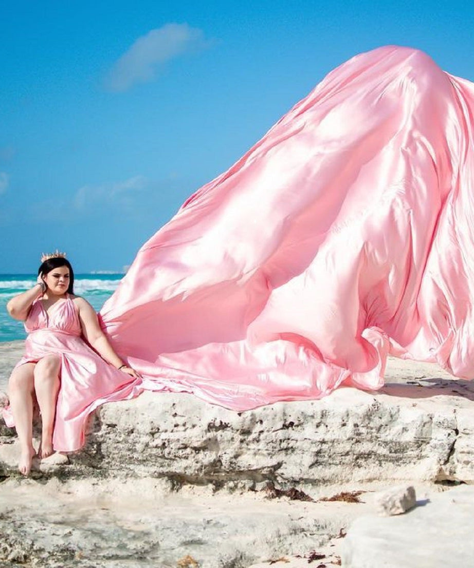 Long Train Dress | Photoshoot Dress | Flowy Dress