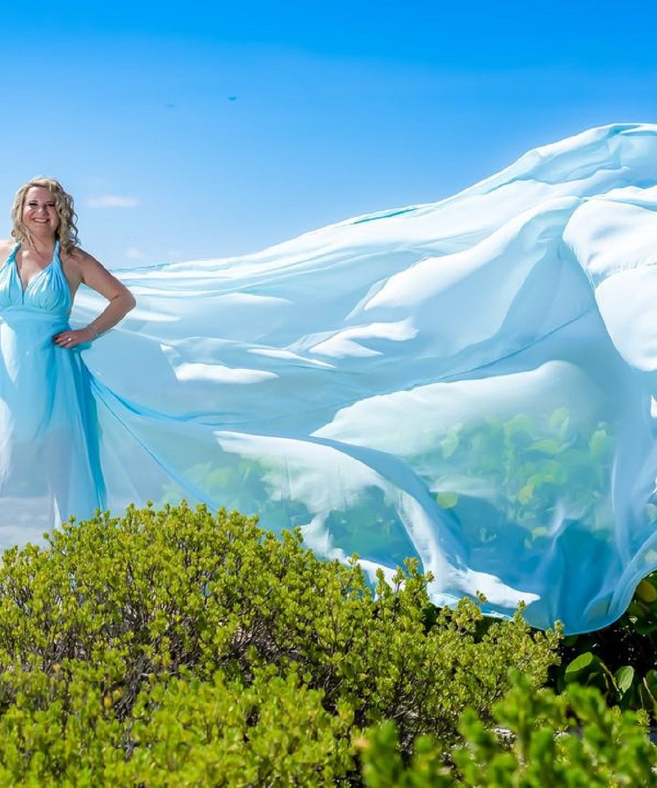 Long Flying Dress | Flying Dress for Photoshoot | Long Train Dress