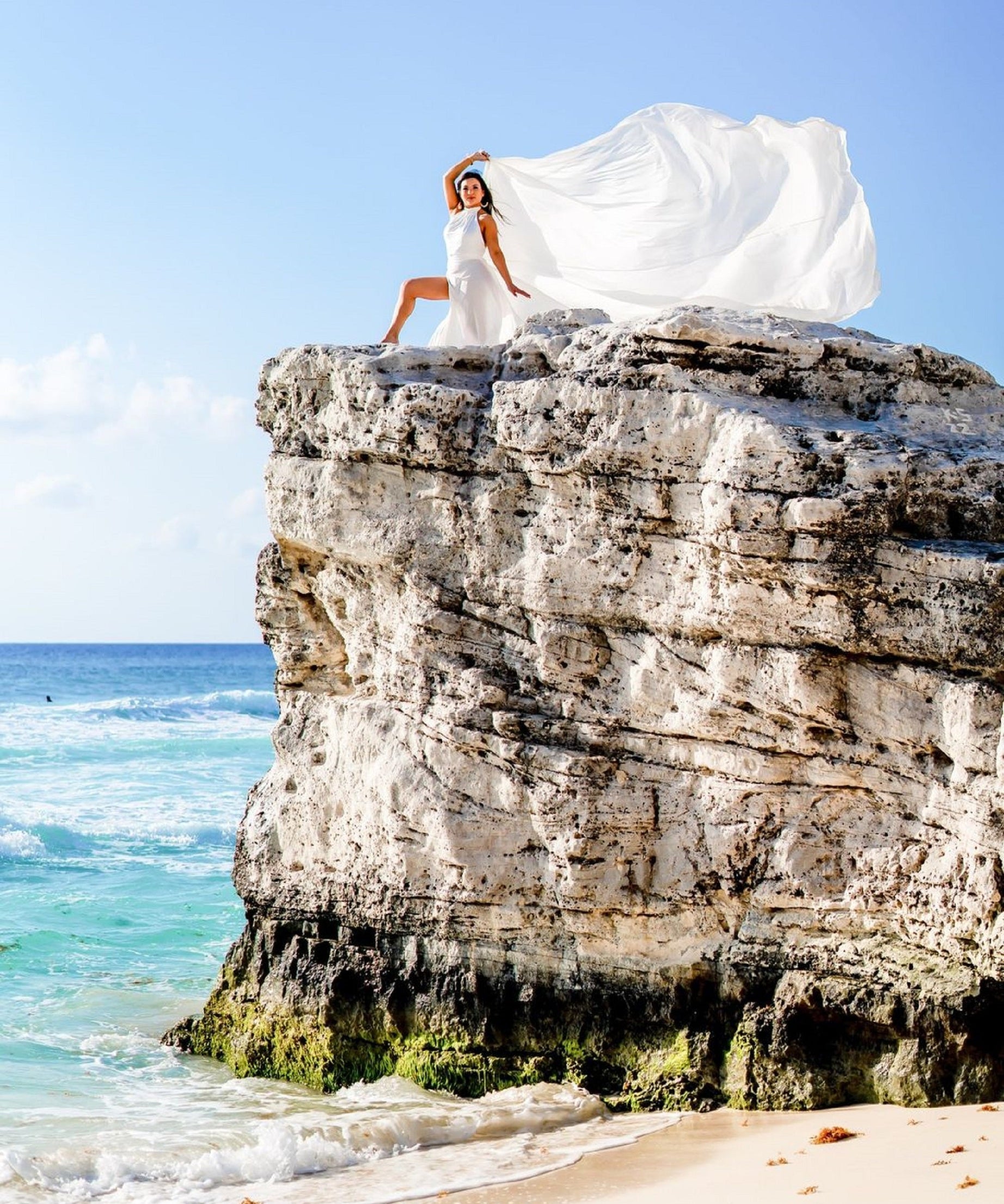 Flying Dress For Photoshoot, Santorini Flying Dress