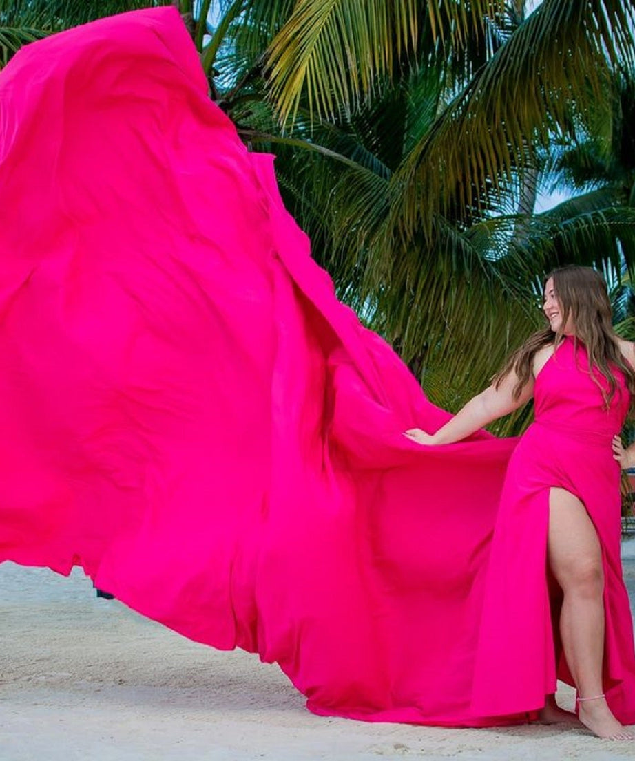 Long Flying Dress | Flying Dress for Photoshoot | Satin Dress