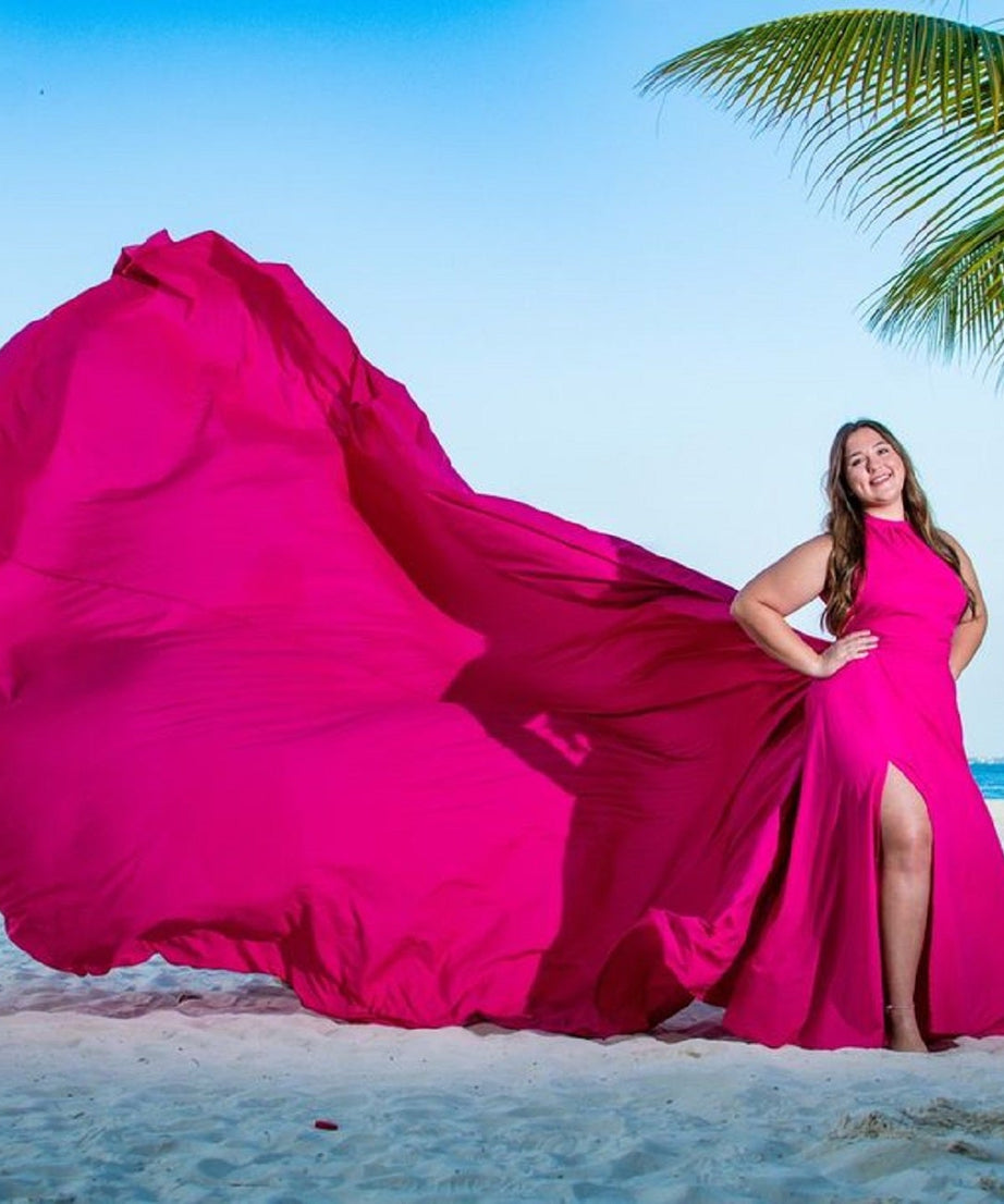 Long Flying Dress | Flying Dress for Photoshoot | Satin Dress