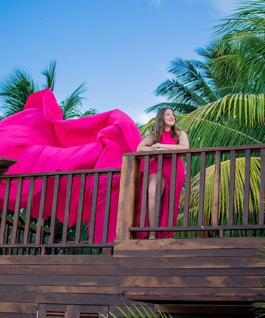 Long Flying Dress | Flying Dress for Photoshoot | Satin Dress