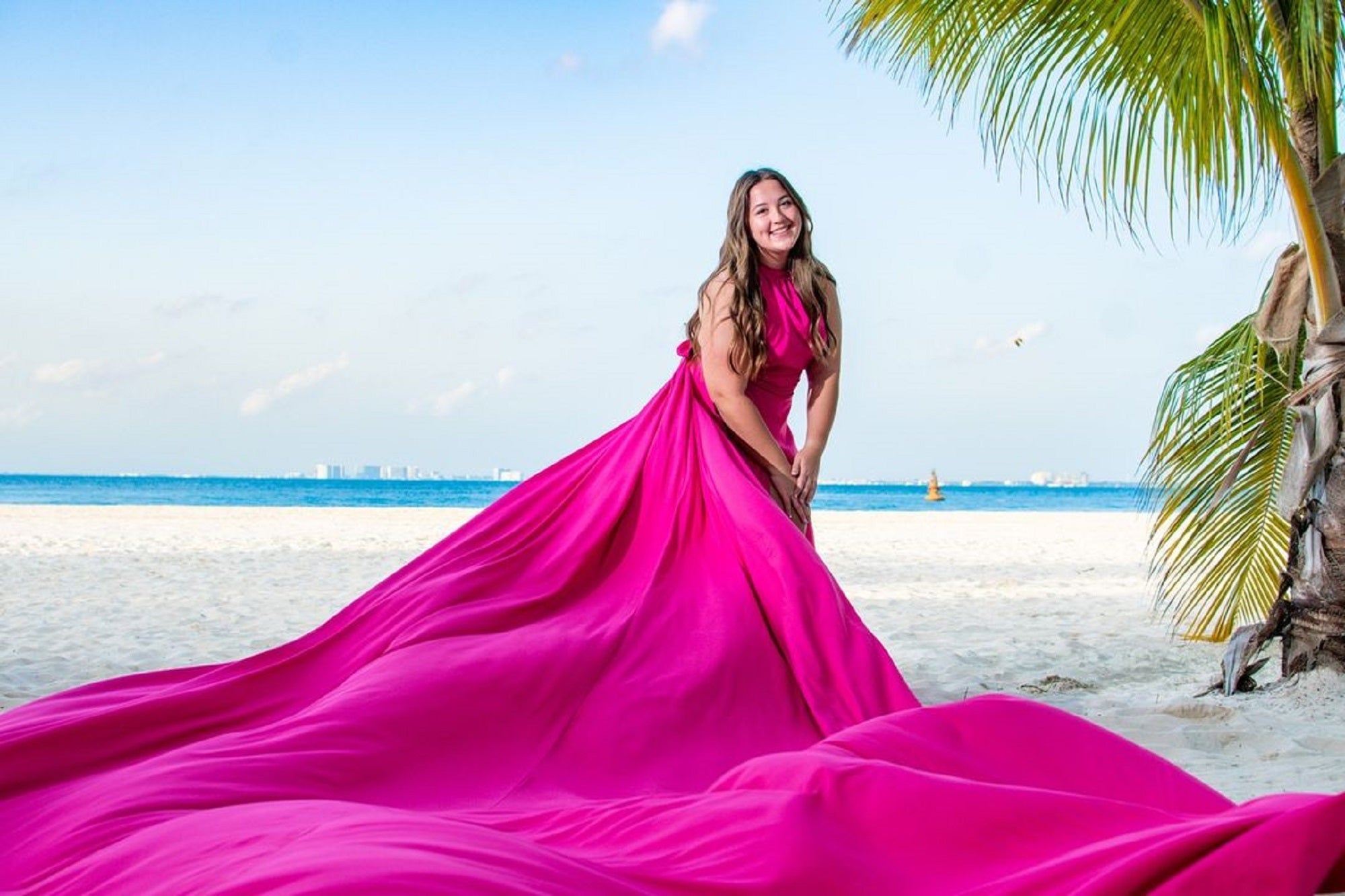 Long Flying Dress | Flying Dress for Photoshoot | Satin Dress