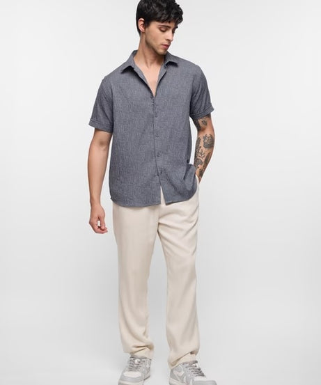 Graphite Men Textured Shirts
