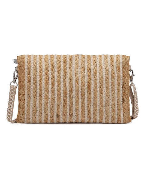 Embellished Structured Sling Bag with Tasselled