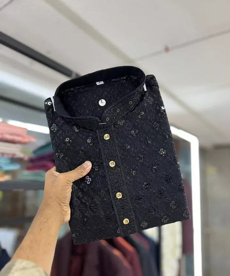 Men's Full Stitched Cotton Rayon Bollywood Function Wear Kurta & Pajama Set