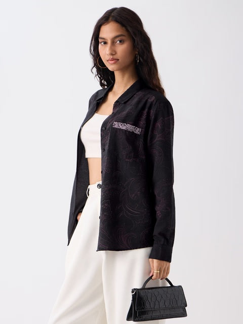 Vintage Violet Women Boyfriend Shirts