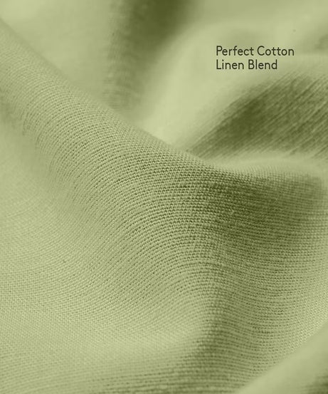 Cotton Linen Pastel Lime Cotton Linen Shirts