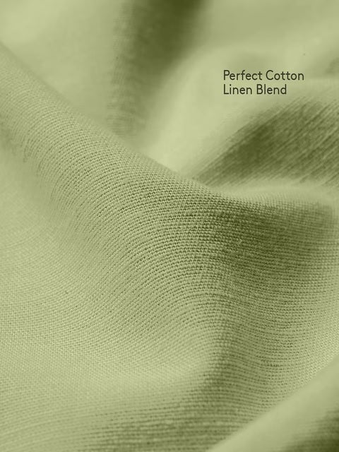 Cotton Linen Pastel Lime Cotton Linen Shirts