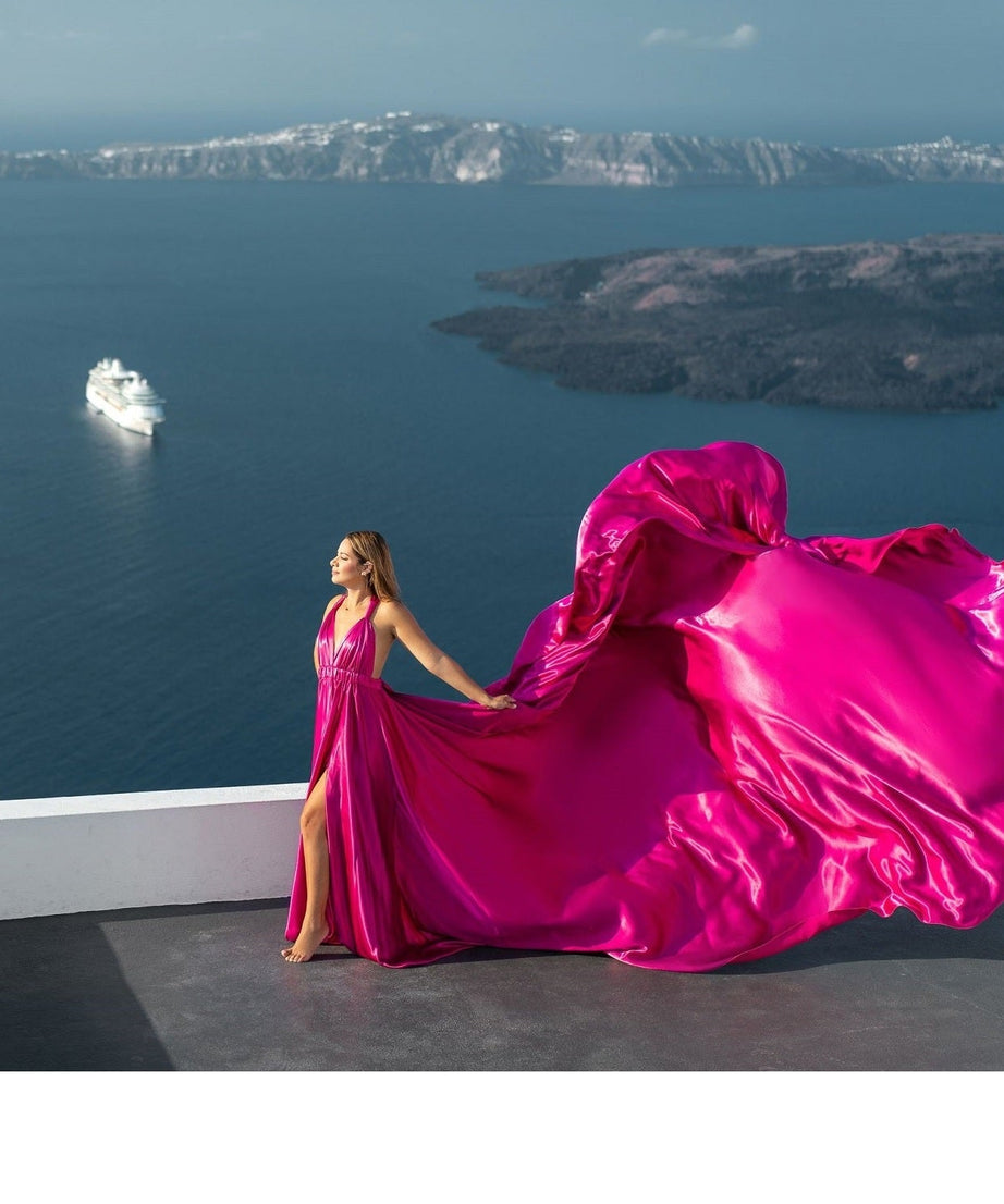 Long Flying Dress / Flying Dress For Photoshoot / Long Train Dress