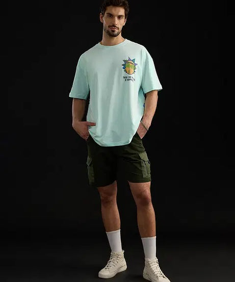 Rick And Morty Portal To Happiness Oversized T-Shirts