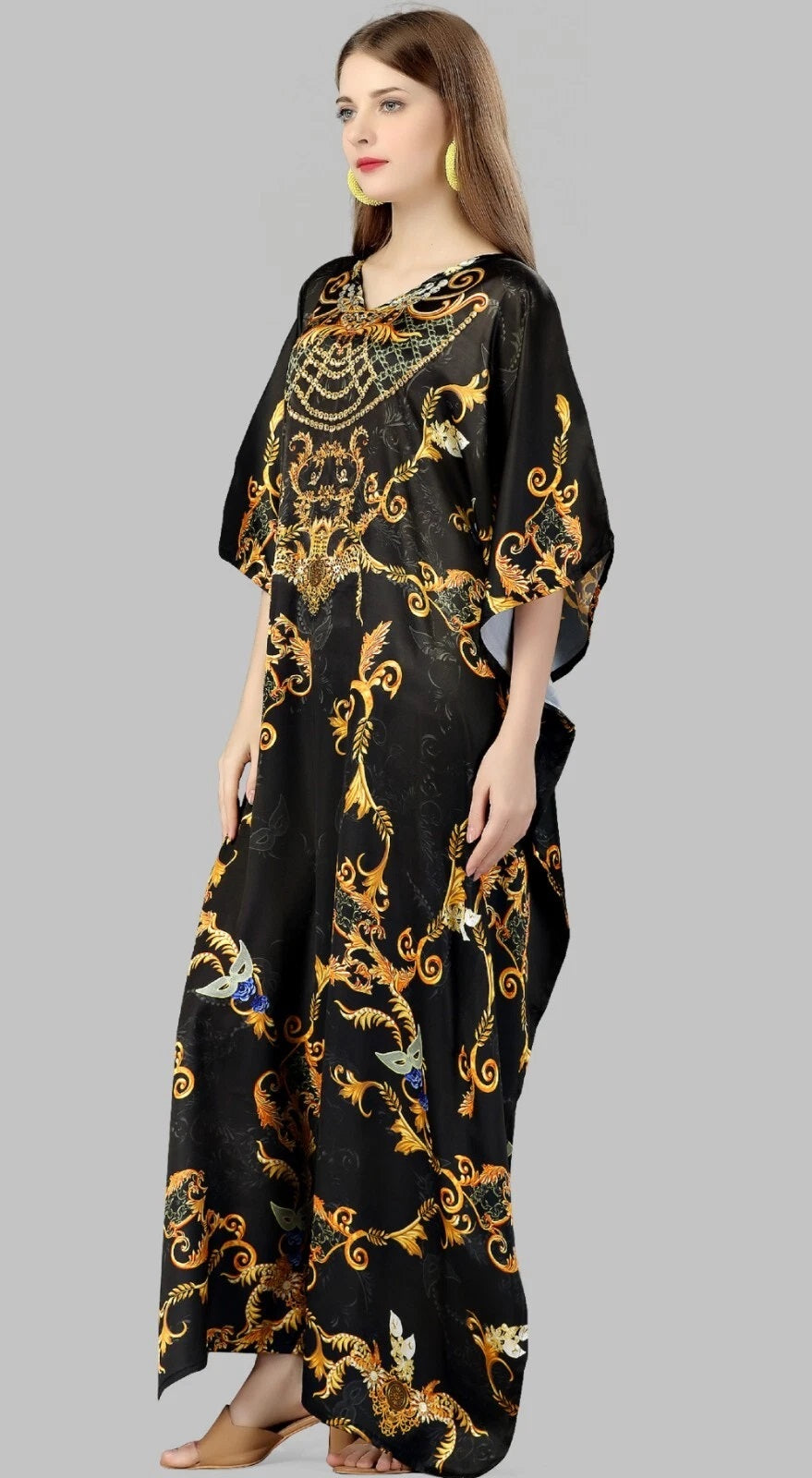 Women's Long Kaftan Dress Long Maxi Dress Gown,Party Wear,Best Gift For Wife