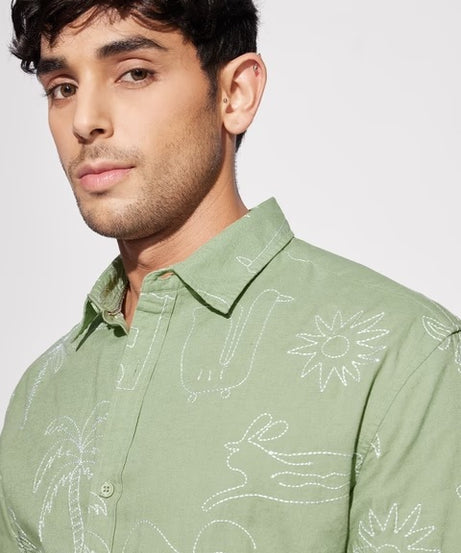 Bloom Summer Vibe Cotton Linen Shirts