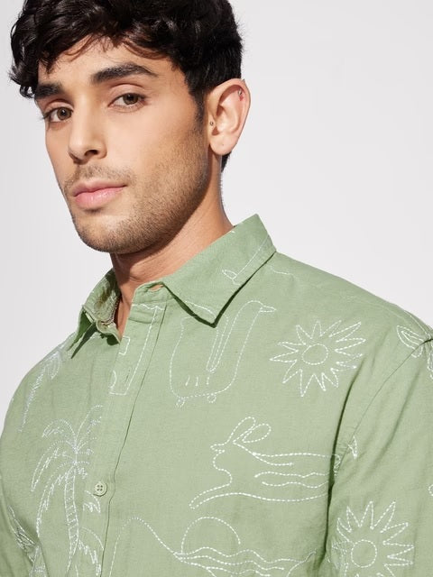 Bloom Summer Vibe Cotton Linen Shirts