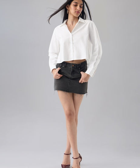 Linen Blend  Platinum Women Shirts