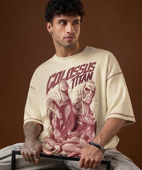 Attack On Titan Colossus Super Oversized T-Shirts