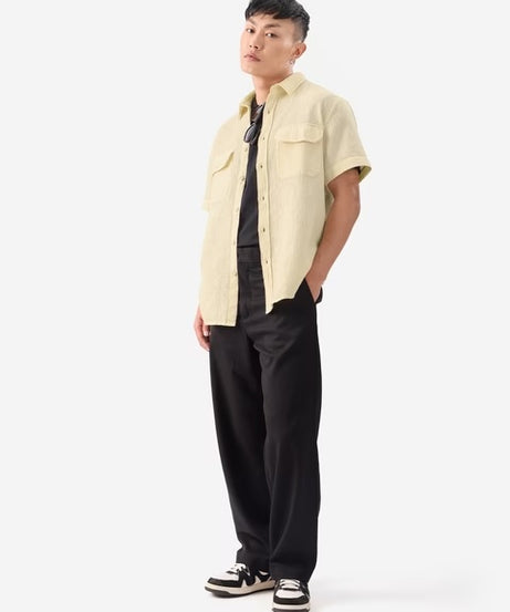 Off White Men Textured Shirts