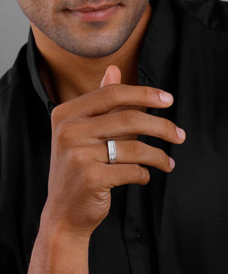 Silver Modern Simplicity For Him