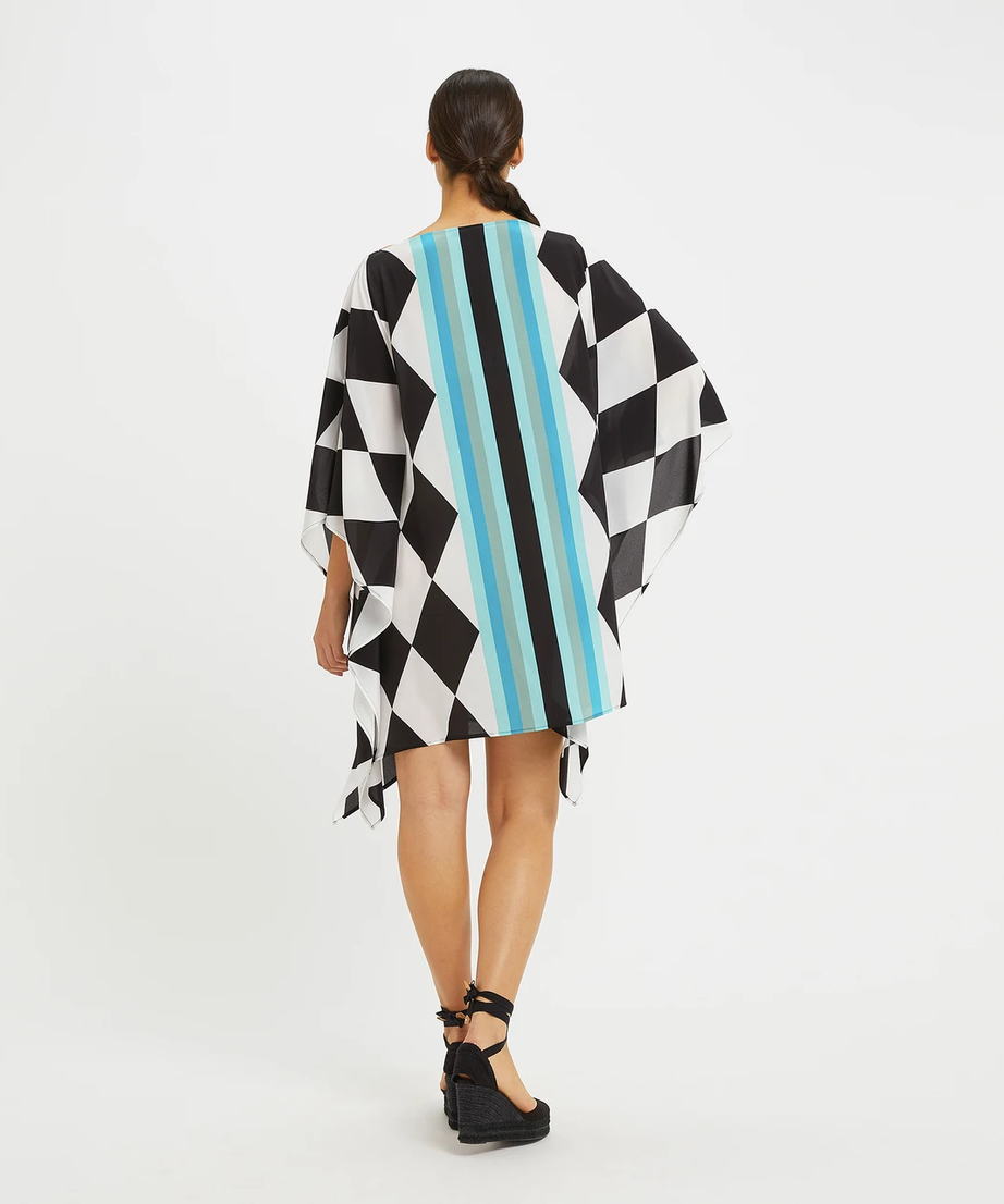 Soft Silk Crepe Kaftan - Luxurious Flowing Dress for Women's