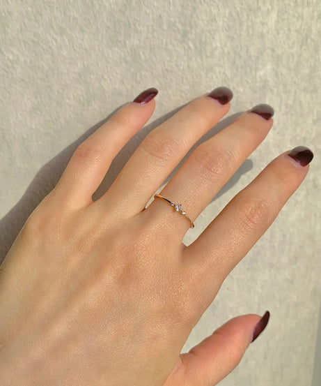 Koi Dainty Ring Sterling Silver Rings For Women