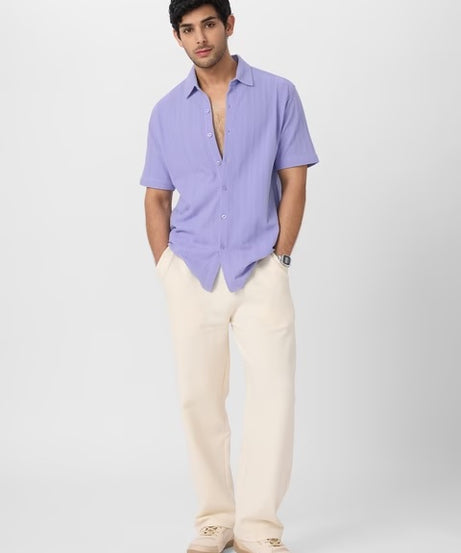 Orchid Men Textured Shirts