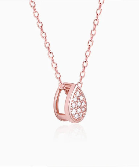 Rose Gold Studded Swayer Necklace