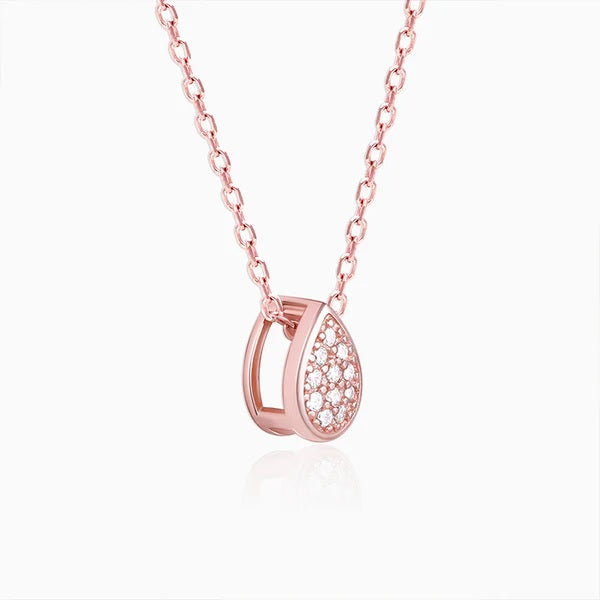 Rose Gold Studded Swayer Necklace