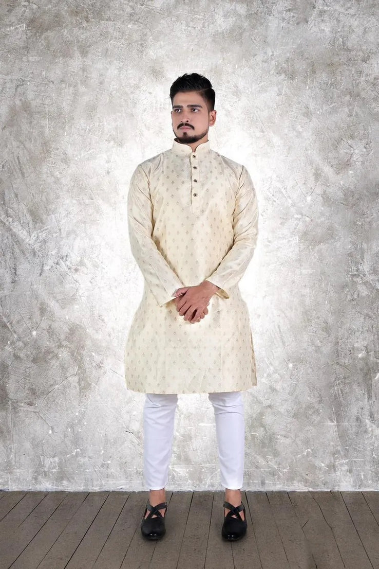 Men's Jacquard kurta pajama Set