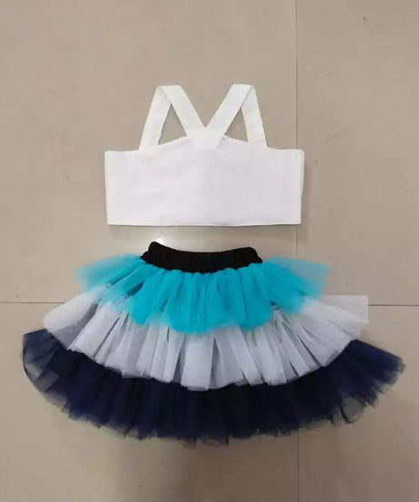 Full Stitched Heavy Net Skirt And Top