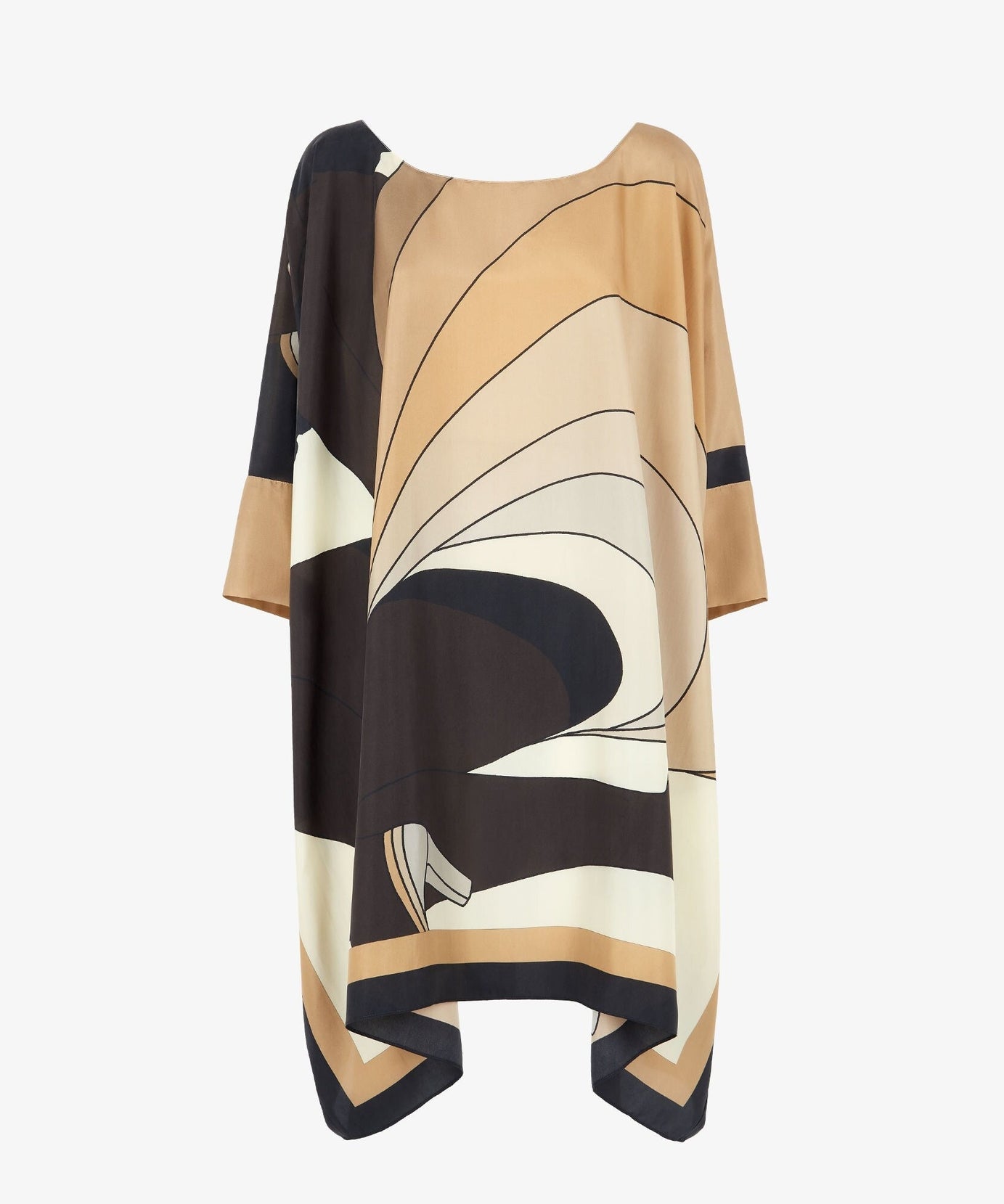 Luxury Soft Crepe Silk Kaftan, Lightweight and Breathable Caftan For Women's