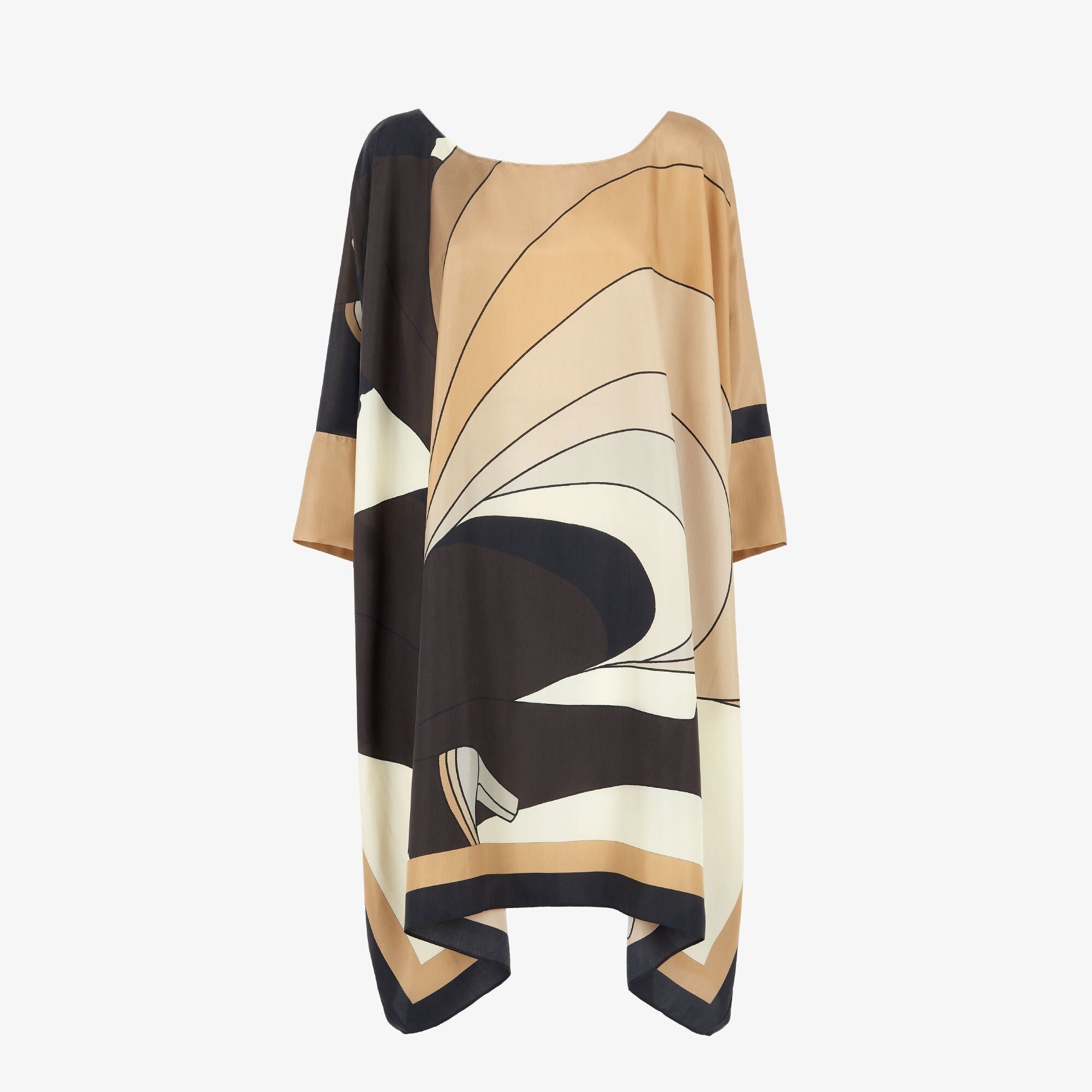 Luxury Soft Crepe Silk Kaftan, Lightweight and Breathable Caftan For Women's