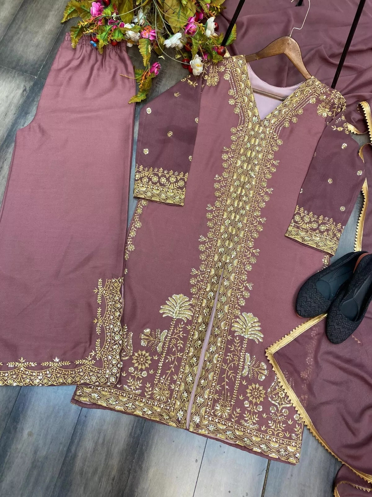 Star Georgette With Sequence Embroidery Work Salwar Kameez