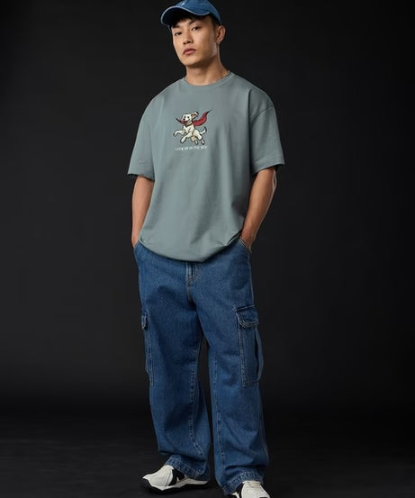 Superman Krypto The Superdog Oversized T-Shirts