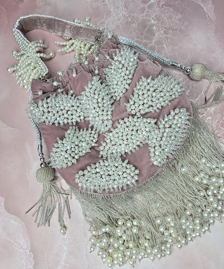 Beads Embellished Bridal Potli Bag